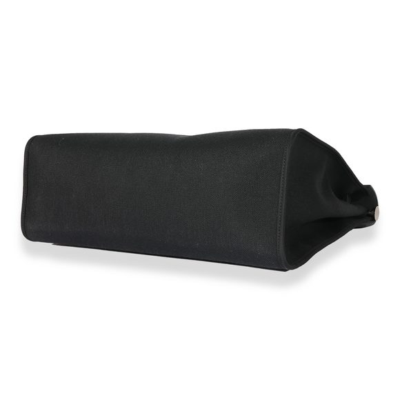 Hermes Black Canvas Herbag 39 - Picture 4 of 6